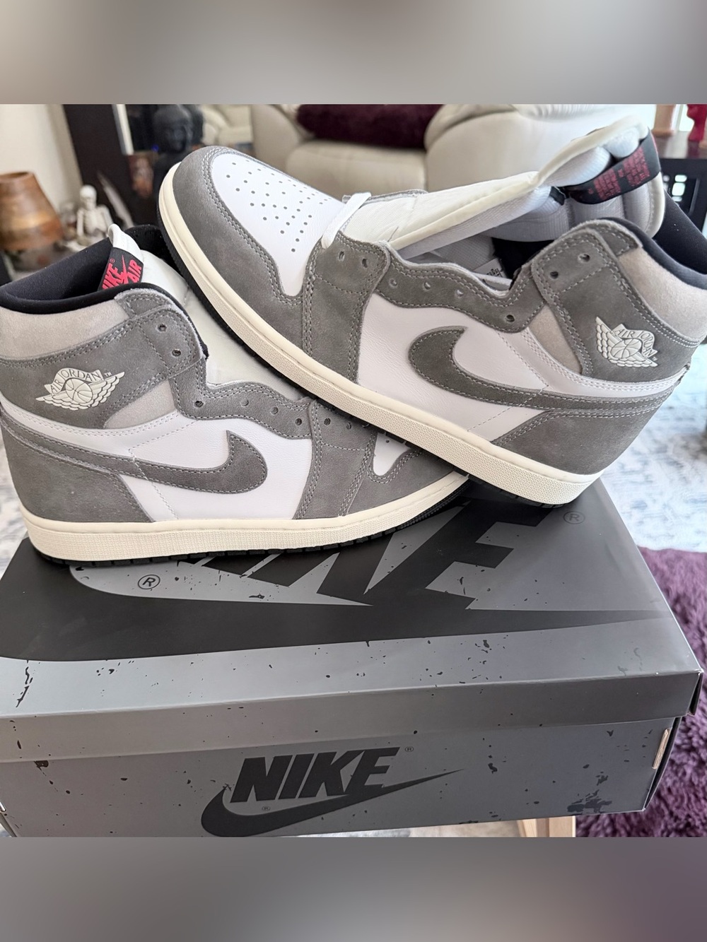 🔥Nike Air Jordan 1 high OG - Washed Black Men's Size9🔥
